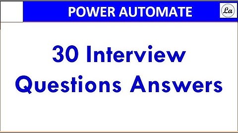 Interview Questions Answers | MS Power Automate