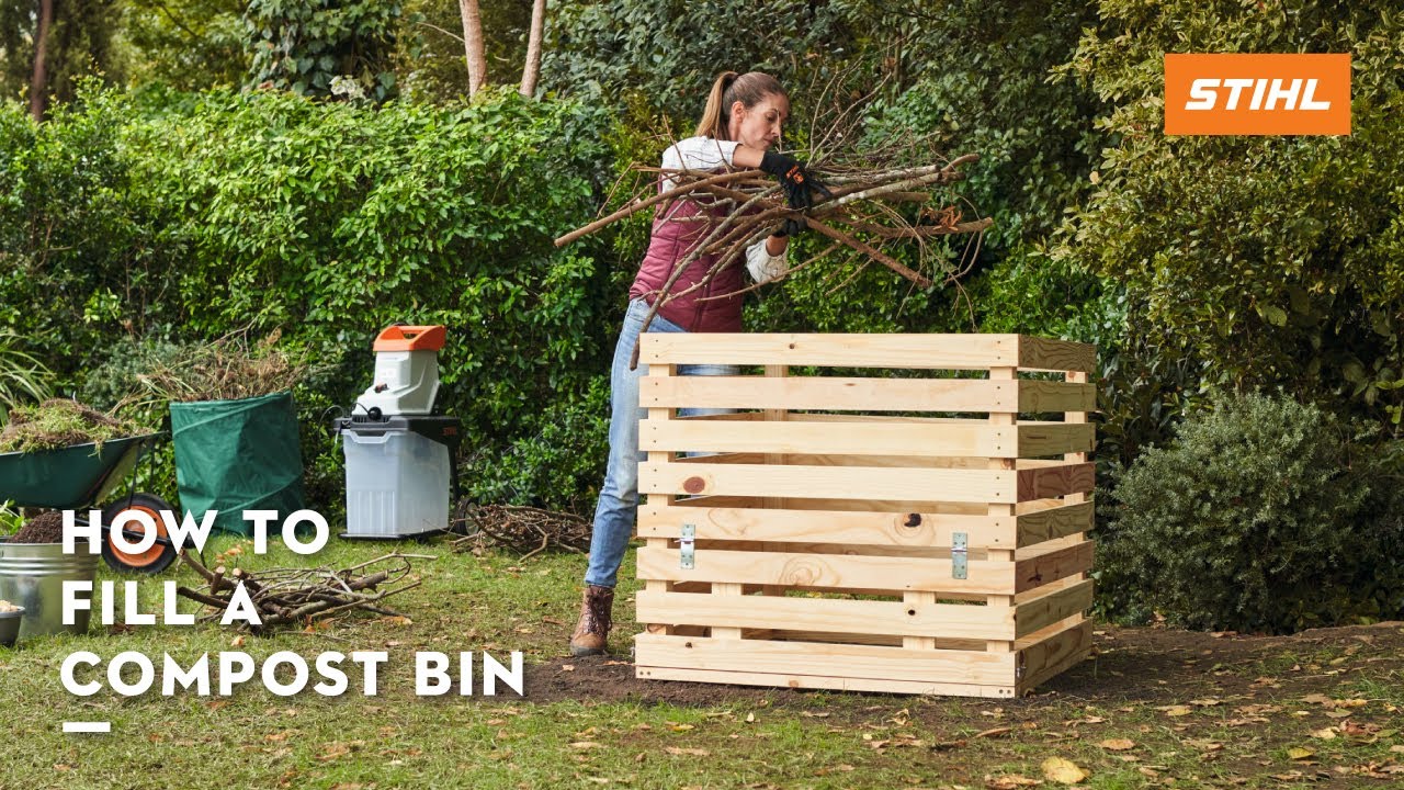 How to fill a compost bin | STIHL - YouTube