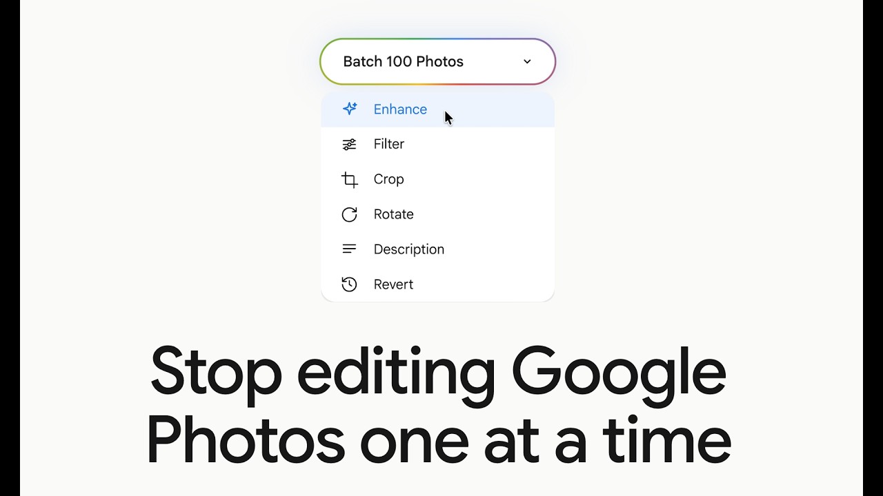 Auto-enhance hundreds of Google Photos at once