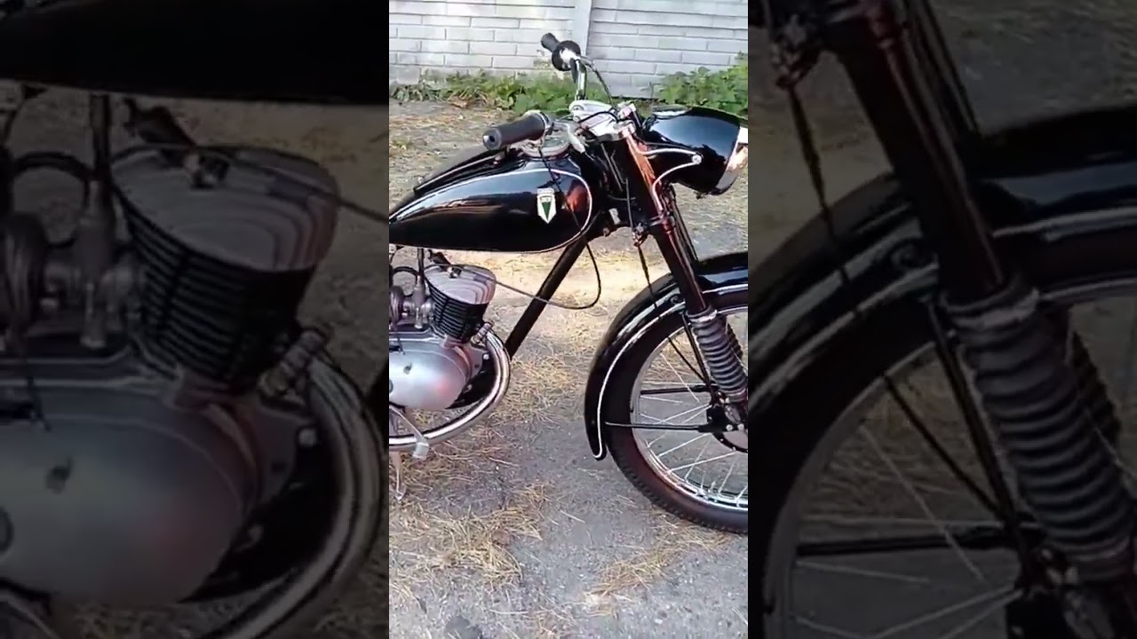 DKW RT 125 Engine sound 1954 Motorcycle after renovation
