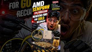 AMD Sempron Cpu processor.Removing pins For Gold Recovery #shorts #fact #computer