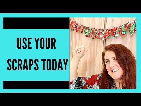 Como usar o tecido Recortes | Scrap Tecido Garland