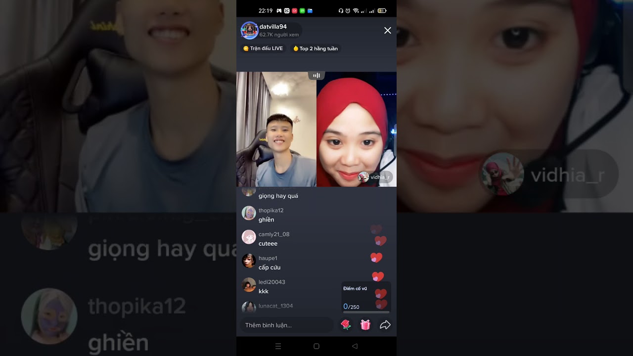 Đạt villa và vidhia ❤️❤️❤️ tình yêu thương rất ngọt ngào khi hai người ở hai nơi rất xa