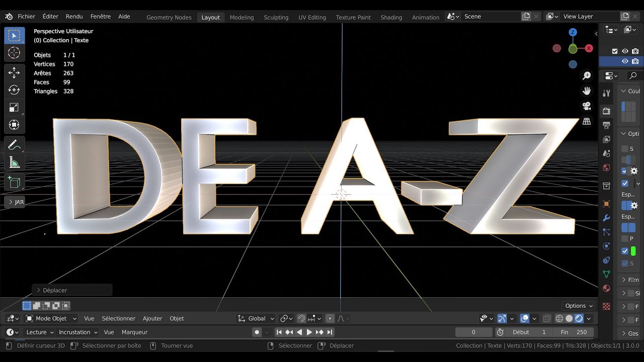 Apprendre à modéliser avec blender de A Z  ( sculpter une bouche) n°87