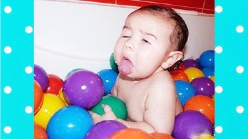 TRY NOT TO LAUGH - Funny Babies playing with BALLS ★ Funny Video
