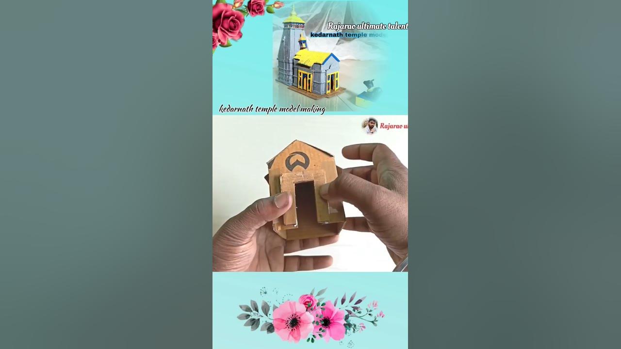 how-to-make-kedarnath-temple-sculpture-using-the-cardboard