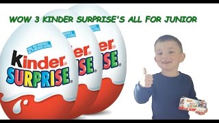 Wow 3 Kinder Surprises Just For Me