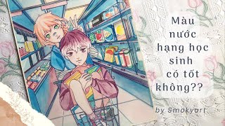 đam mê với màu giá hạt dẻ | review màu nước