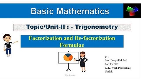 Factorization and Defactorization formulae