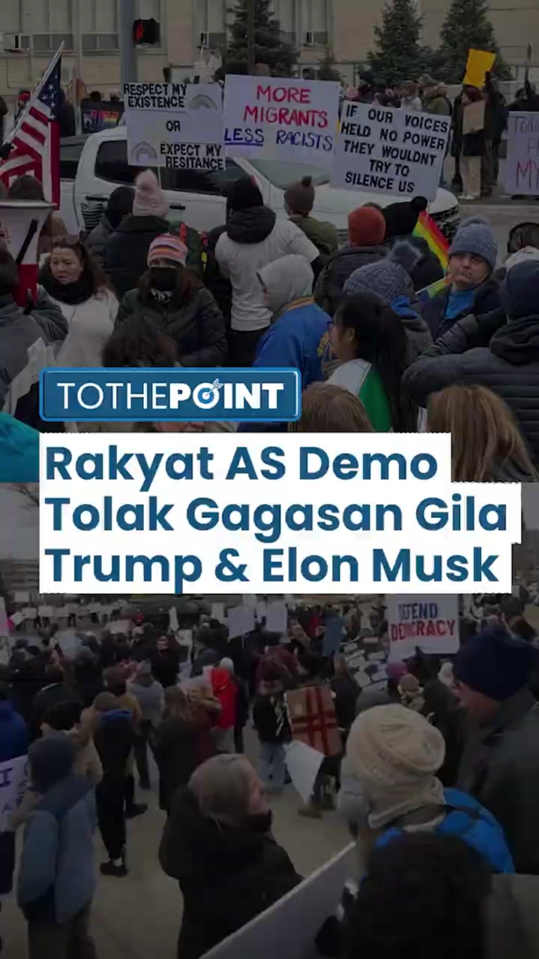 Suasana 'Amukan' Ribuan Warga AS, Turun ke Jalan Demo Kebijakan 'Gila' Donald Trump dan Elon Musk