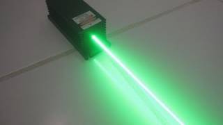 Huge 640Mw Green Laser Burning Stuff!
