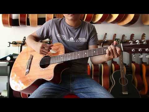 Guitar Acoustic QH7A - Full gỗ hồng đào | Shop Guitar Quy Nhơn