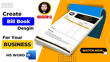 Create Invoice / Bill Book for Your Business | A5 size Using MS Word