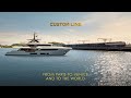 Luxury superyachts  custom line navetta 38 from paris to venice to the world  ferretti group