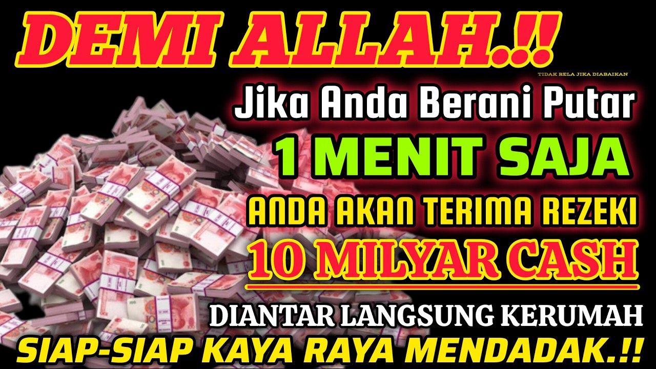 SELAMAT ANDA BERUNTUNG.‼️PUTAR SEKARANG ANDA AKAN TERIMA REZEKI LANGSUNG DARI MALAIKAT JIBRIL