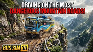 Driving on the MOST DANGEROUS Mountain Roads! 🚌 | Offroad Bus Sim 3D screenshot 3