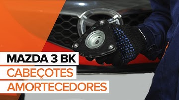 Como substituir cabeçotes amortecedores dianteiro no MAZDA 3 BK TUTORIAL | AUTODOC