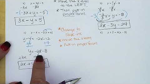 4.3A Writing Standard Form