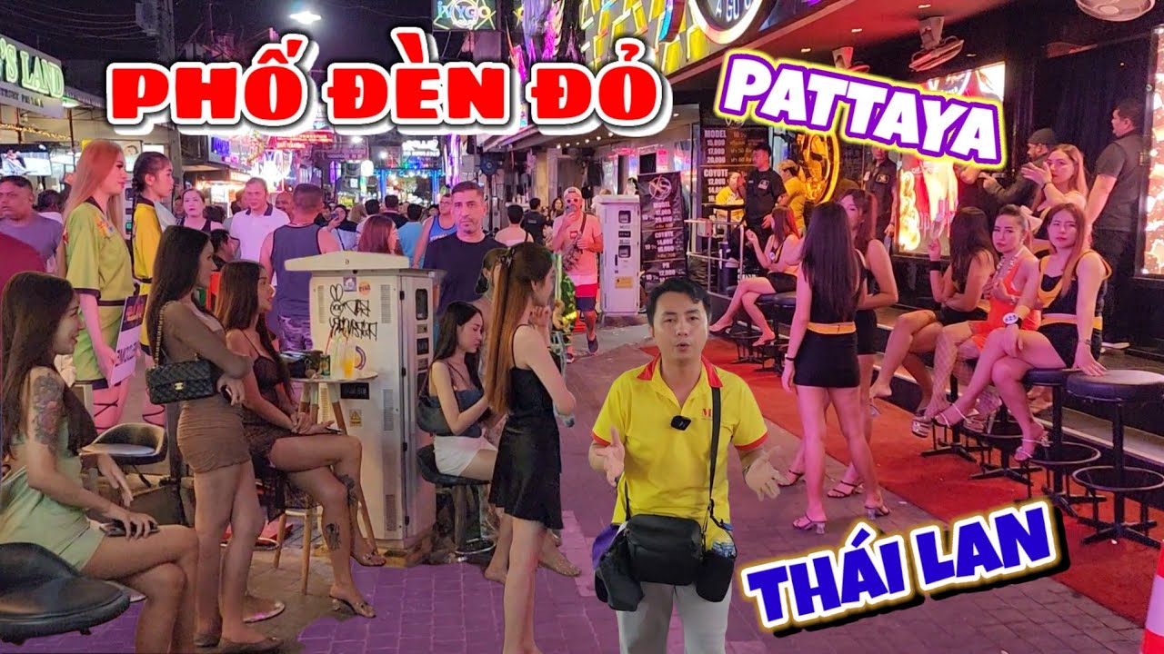 Lạc vào PHỐ ĐÈN ĐỎ Pattaya Thái Lan - YouTube