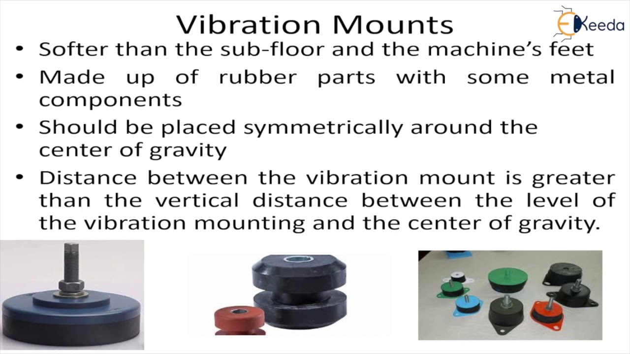 Mounts - Vibration Isolation and Transmissibility - Dynamics of Machinery
