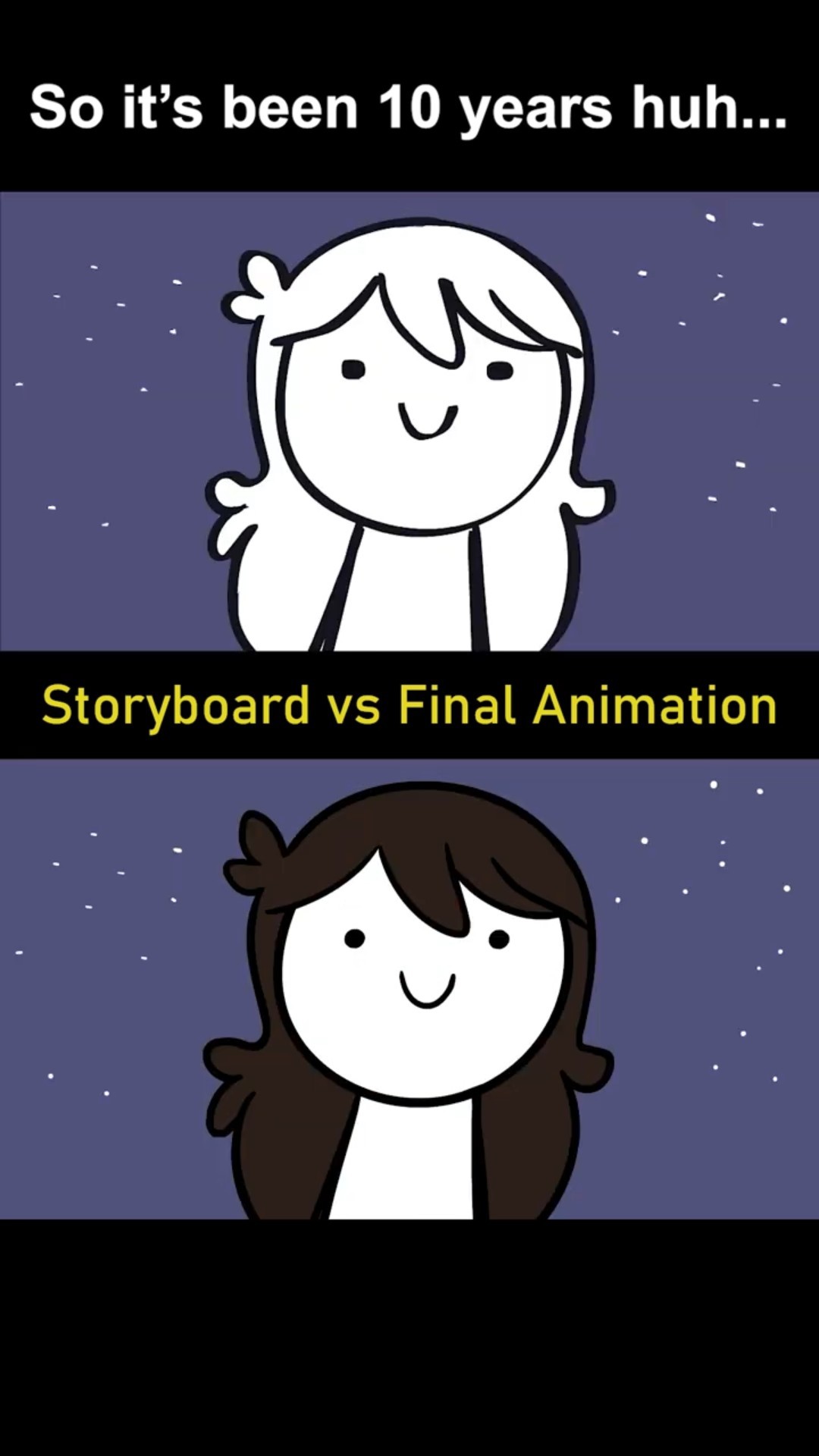 Storyboard vs Animation: 10 Years of Jaiden (shot 2)