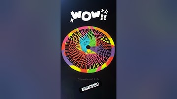 🥰 Asmr Spirograph Design | Awesome Spirograph Pattern 🤩🤣