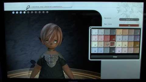 [E3 2010] Final Fantasy XIV Character Creation Walkthrough (Cam) HD