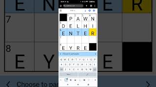 Speedsolving the NY Times Mini Crossword! (11 Oct 23) #speedsolving #puzzle #wordgames