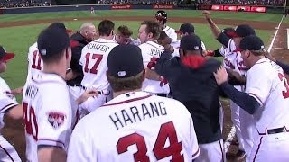 MIA@ATL: Gattis hits a walk-off homer in the 10th