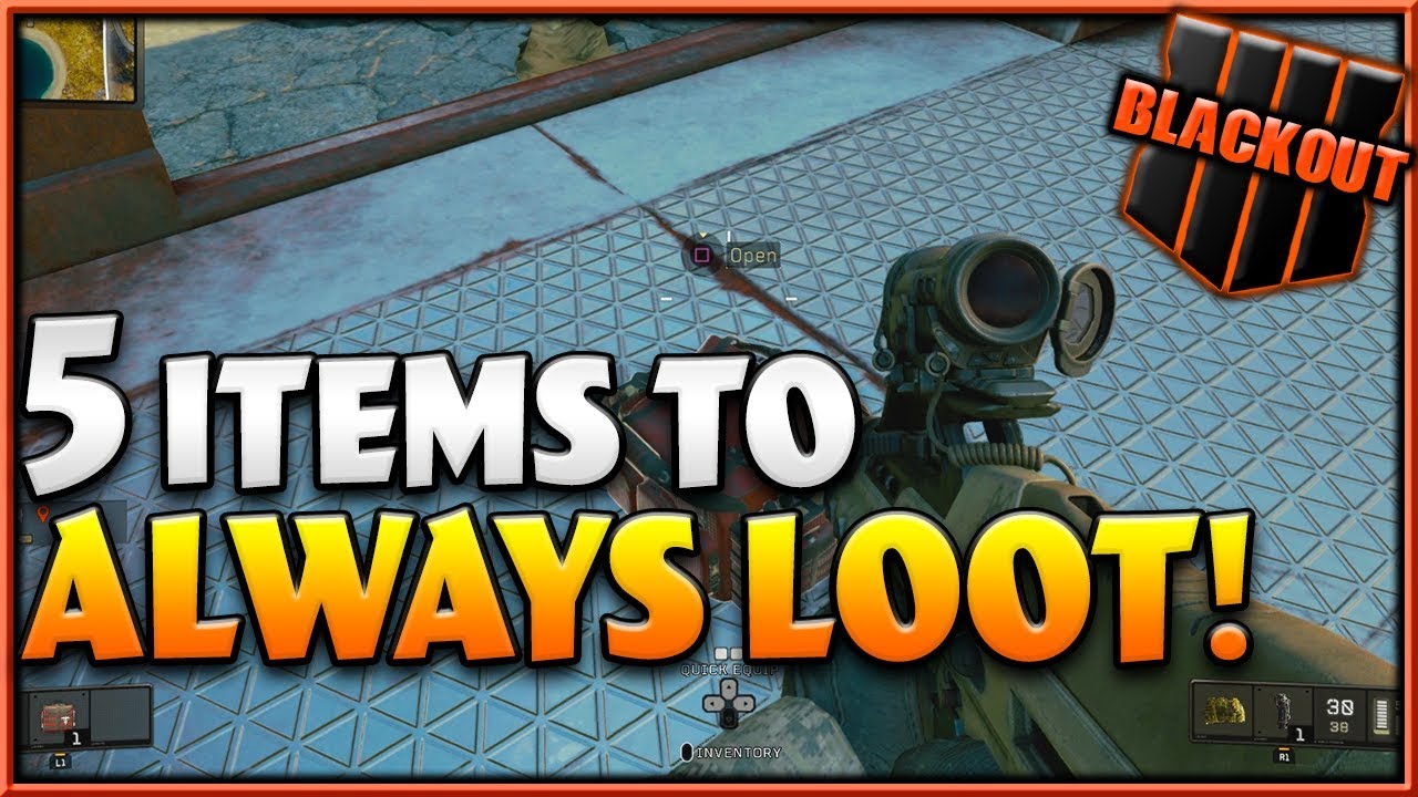 5 Items You Should Always Loot! | Blackout Tips
