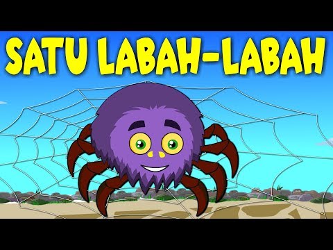 Lagu Kanak Kanak Melayu Malaysia | SATU LABAH-LABAH | Itsy Bitsy Spider in Malay