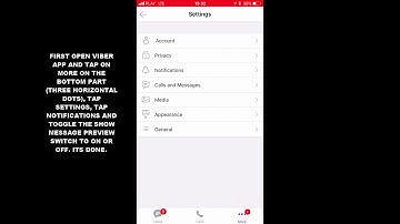 HOW TO DISABLE OR ENABLE SHOW MESSAGE PREVIEW IN VIBER APP IOS
