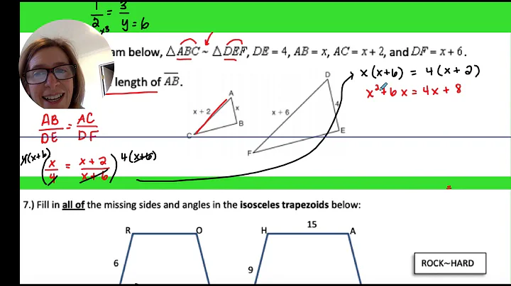 Coach Fred's Geo ~ Similar Figures : Using Scale Factor to finding missing parts of polygons