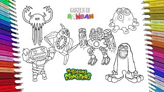 Garten Of Banban & My Singing Monsters Coloring pages | Free Printable @amandadrawings   ​