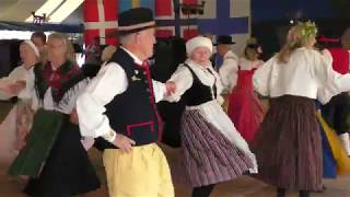 Thule Swedish Adult Folk Dance Team - American Promenade, Jamestown Scandinavian Festival 2018-7-21
