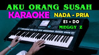 SUSAH HATI - Meggy Z | KARAOKE Nada Pria