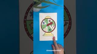 DIY “Fortune wheel Christmas edition” interactive card. Easy & fun paper circuit project 4 beginners