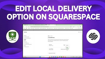 How to Edit Local Delivery Option on Squarespace