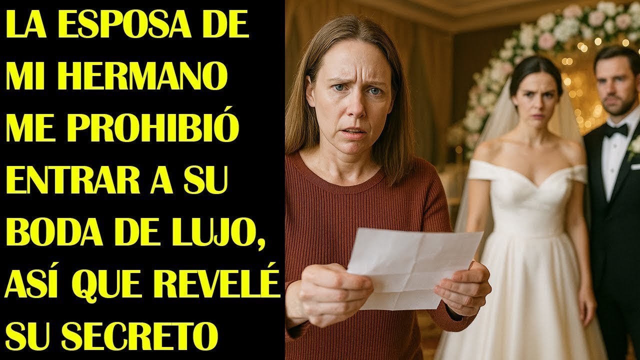 La Esposa de Mi Hermano Me Prohibió Entrar a Su Boda de Lujo, Así Que Revelé Su Secreto