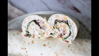 Jalapeño Popper Chicken Salad Wraps - Easy Lunch Recipe - By One Kitchen