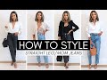 How To Style Straight Leg / Mom Jeans