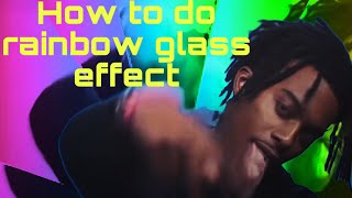How to do the rainbow glass effect on video star(easy asf)