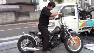 TW200　リジットカスタム車　参考動画