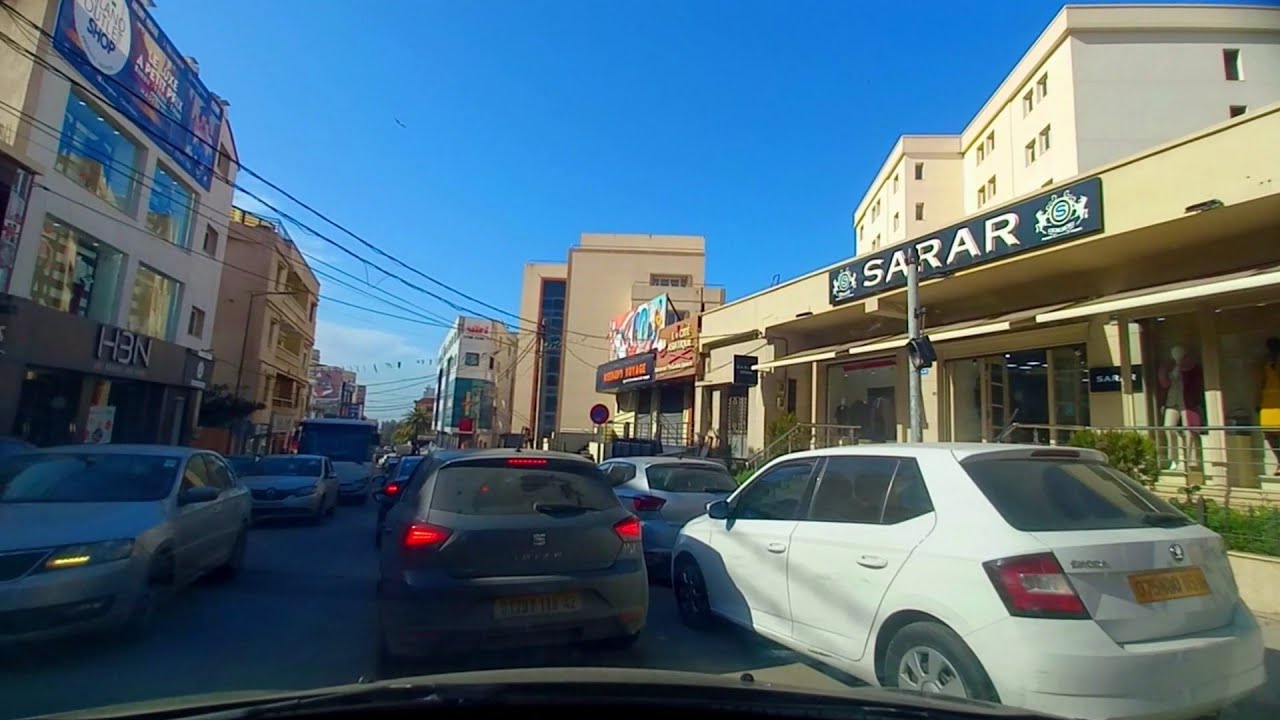 تابعو هذه الجولة الجميلة وسط مدينة الشراقة NEW 4K SCENIC DRIVE IN CHERAGA CENTER