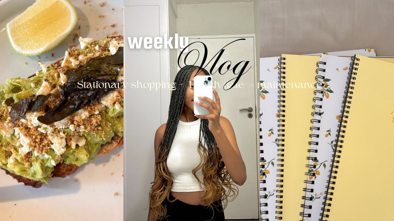 Vlog: Stationary shopping + Cute lunch date + Birthday maintenance