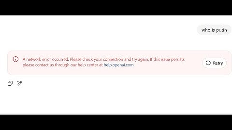 How to fix A network error occurred Please check your connection and try again ChatGPT
