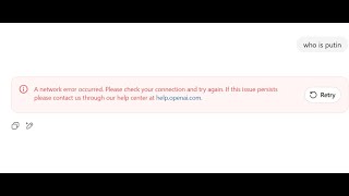 How to fix A network error occurred Please check your connection and try again ChatGPT