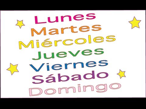 Days Of The Week With Spanish Subtitles Monday From Cd Everyday Adventures Youtube