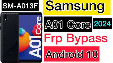 SAMSUNG Galaxy A01 Core FRP Bypass 2024 Without PC | A013F/A013G Frp Google Account by J Mobile Pro