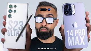 Supersaf Videos Samsung Galaxy S23 Ultra vs iPhone 14 Pro Max - Which is the Flagship KING?